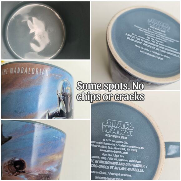 StarWars Mandalorian Mug Grogu 20oz Ceramic Coffee Cup The Child Baby Yoda - Picture 7 of 8